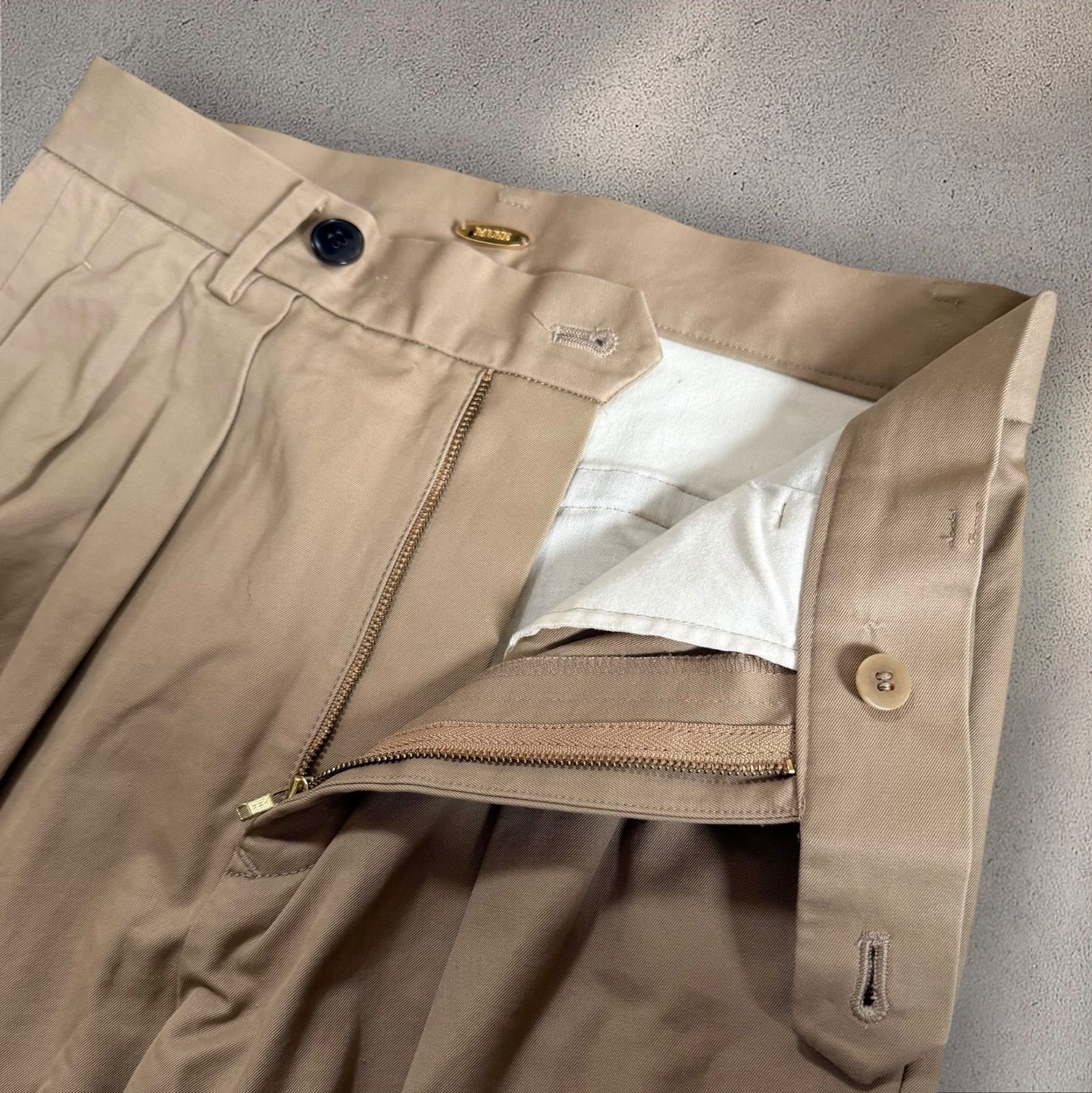 MUSE de Deuxieme Classe チノ タックワイドパンツ 36 Deuxieme Classe