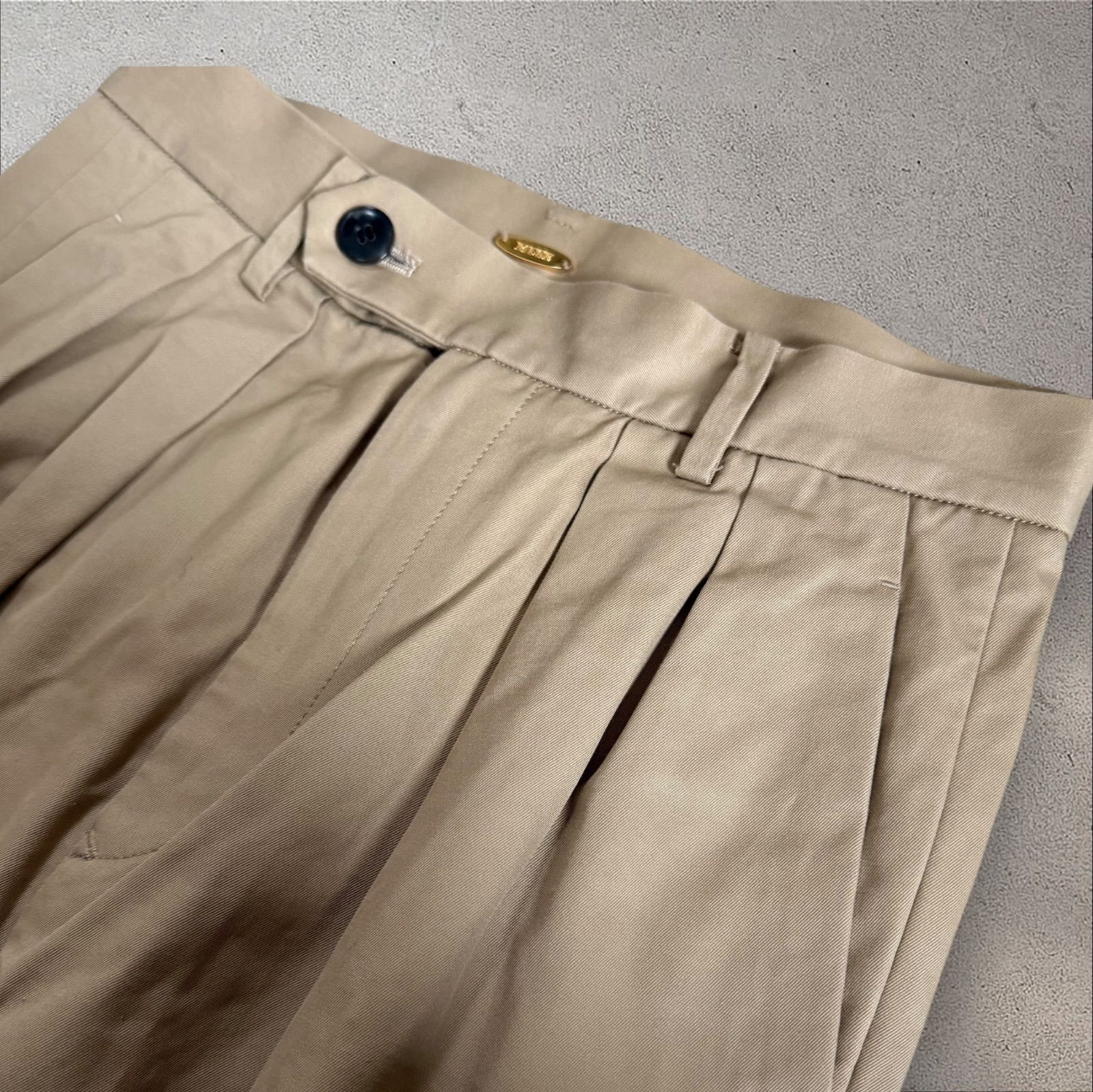 MUSE de Deuxieme Classe チノ タックワイドパンツ 36 ドゥーズィエム