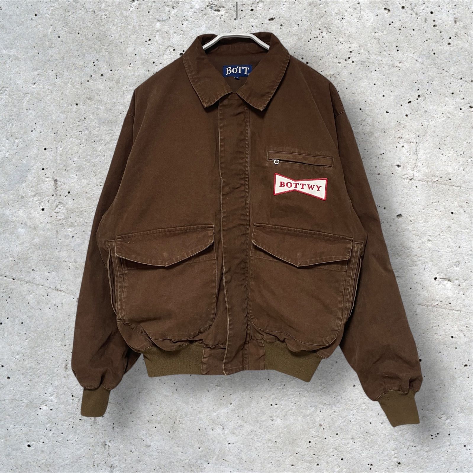 定価:48400円 BOTT × VERDY Ribbon Eyes Work Jacket 254BOTT06 Brown