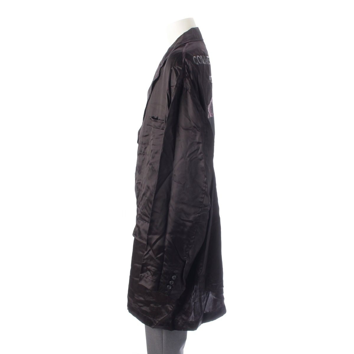 コムデギャルソンオムプリュス AD2021 キュプラ ローズ スカル ロゴ