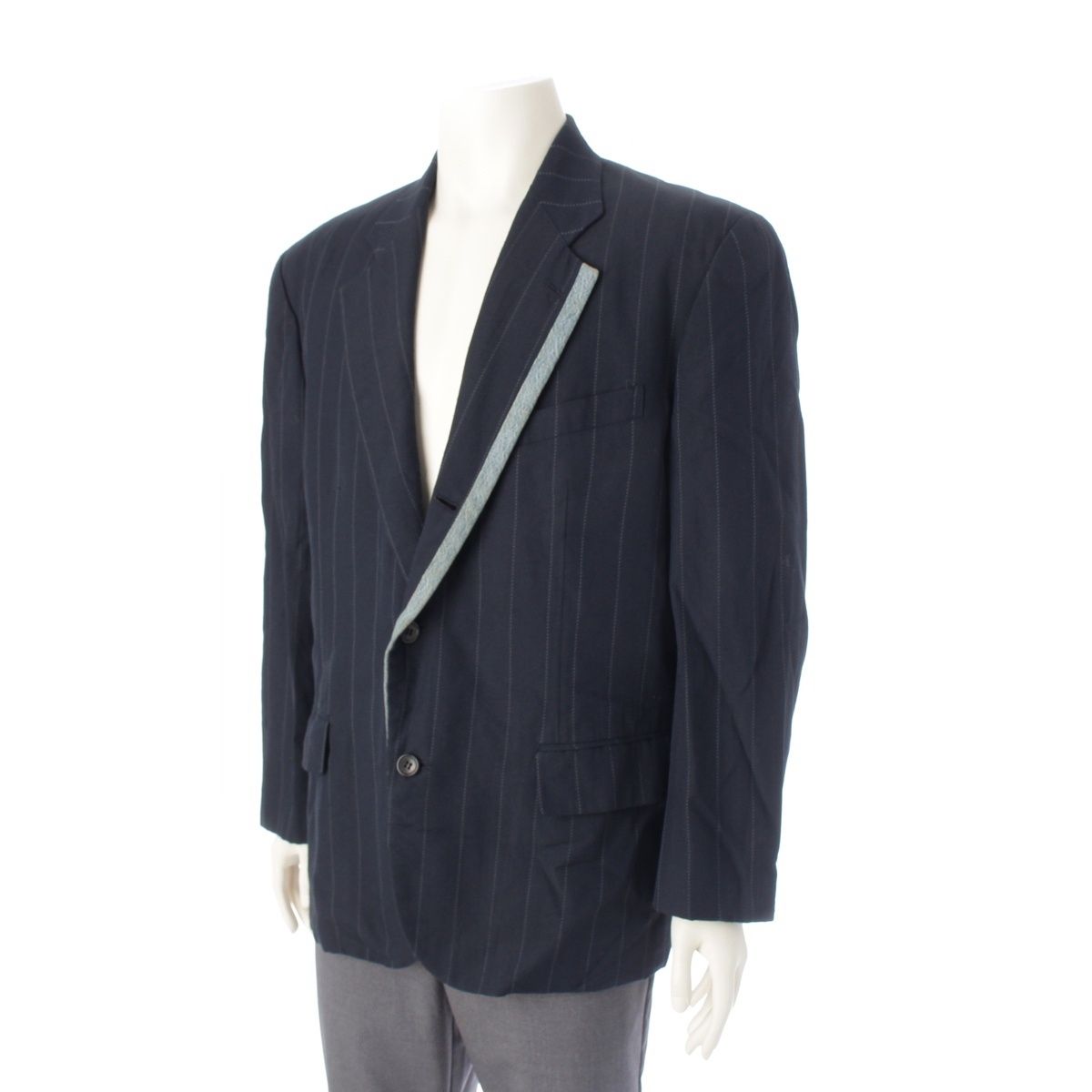 コムデギャルソンオムプリュス 92SS AD1991 デニム切替 ストライプ