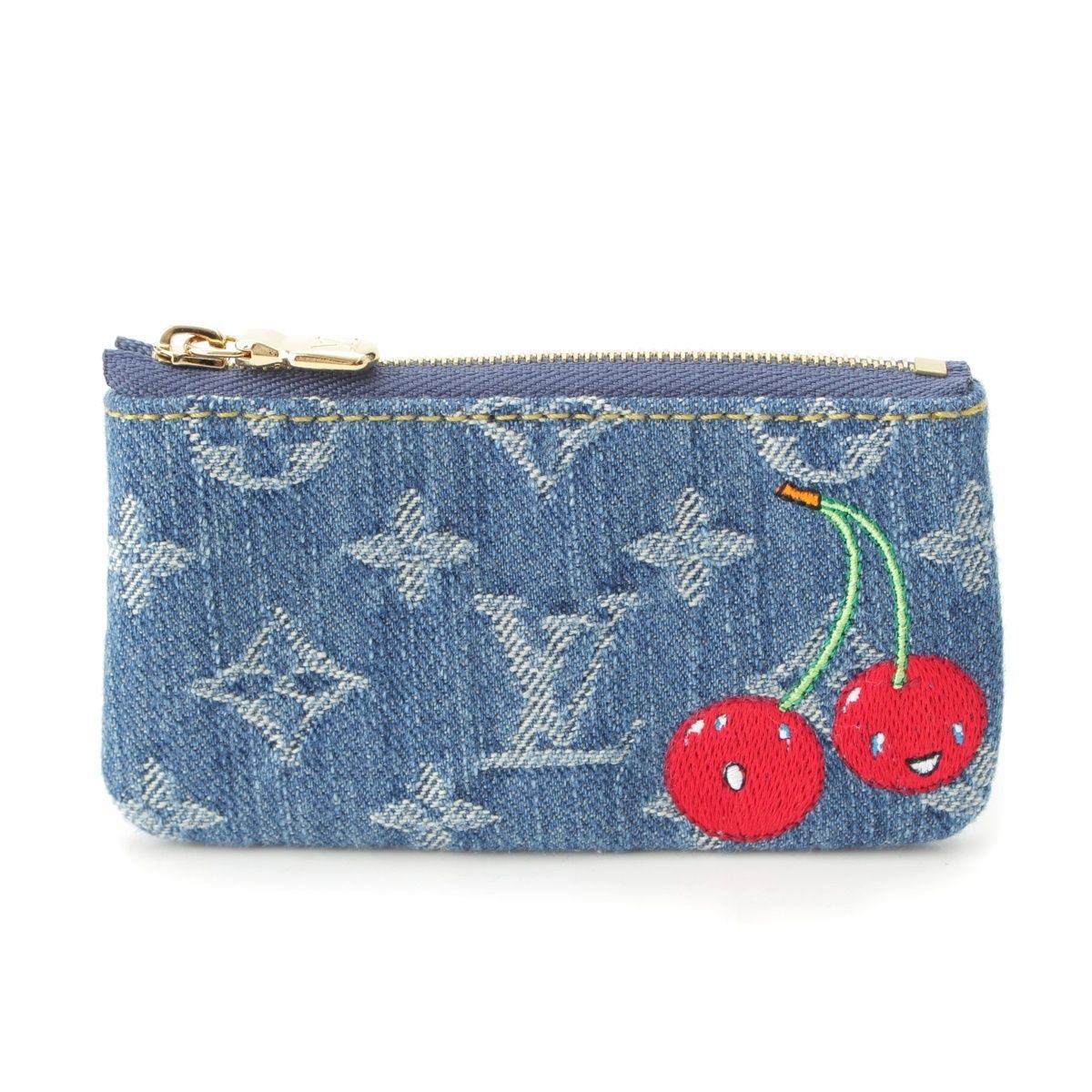 ルイヴィトン デニム 村上隆 ポシェットクレ コインケース M14938