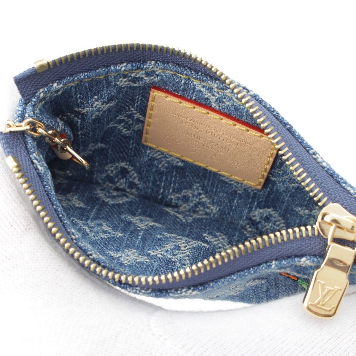 ルイヴィトン LV × TM ポシェット　クレ　ケース　村上隆　デニム ルイヴィトン LV × TM ポシェット クレ ケース 村上隆 デニム LOUIS