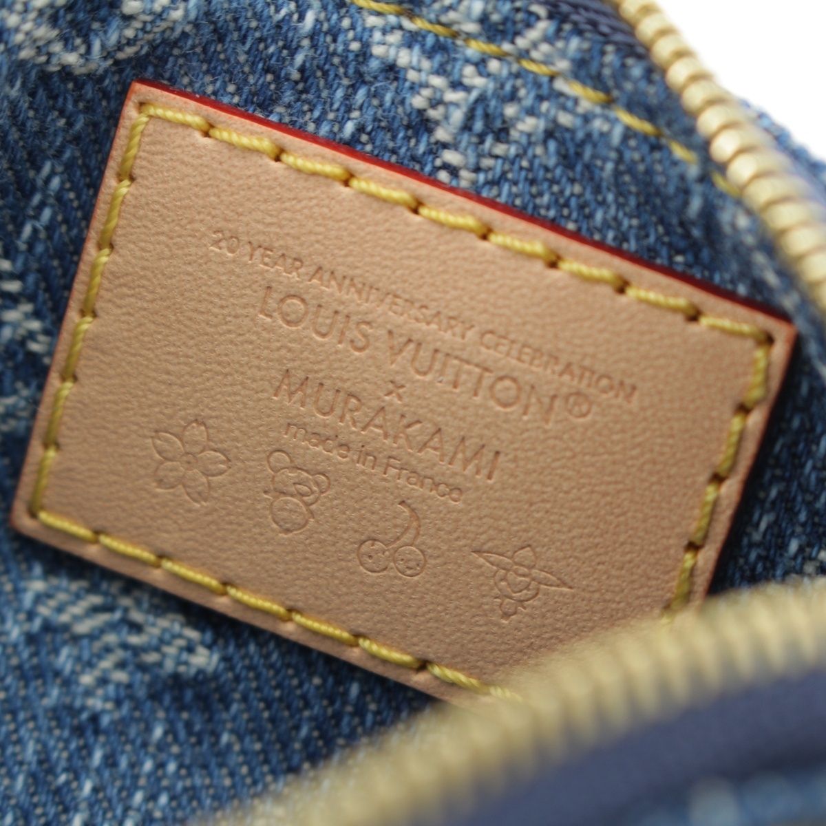 ルイヴィトン デニム 村上隆 ポシェットクレ コインケース M14938