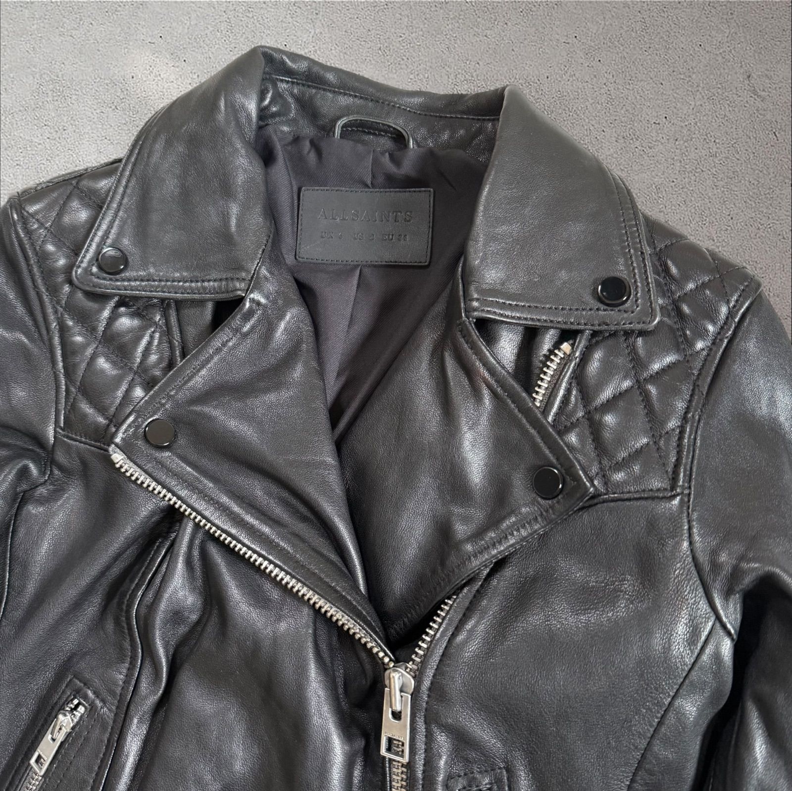 美品】オールセインツ Sサイズ コンロイ ライダース レザーバイカー