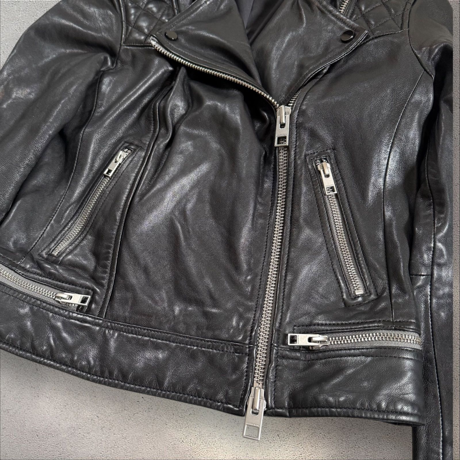 大きいサイズ⭐︎オールセインツダブルライダースジャケット 羊革