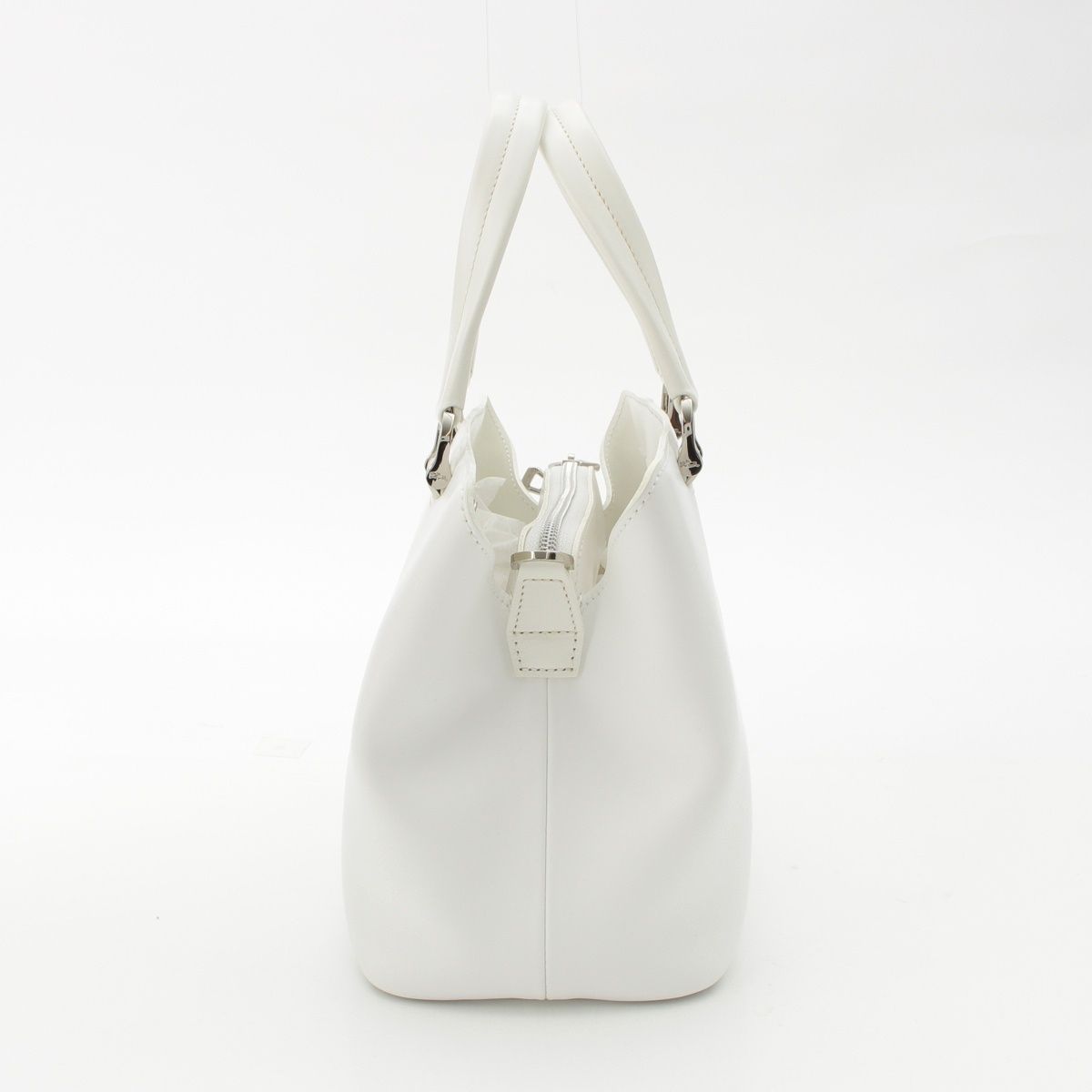 ロンシャン オノレ レザー 2way ショルダー トートバッグ ホワイト