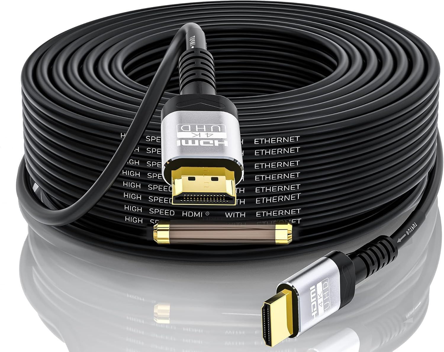 4K HDMIケーブル 30m，イコライザー付きハイスピード hdmi2.0 ケーブル & 4K 60hz 2K 1080P 3D HDCP2.2 イーサネット ARC(オーディオリターンチャンネル)，対応UHDテレビ、PC、モニター など適用 AL466 5,016円