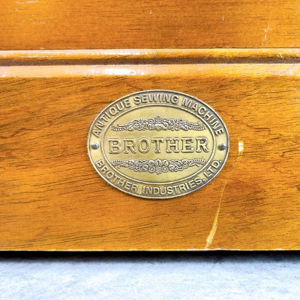 H-555 Brother ブラザー アンティークミシン HA1-B050 木製ケース 黒