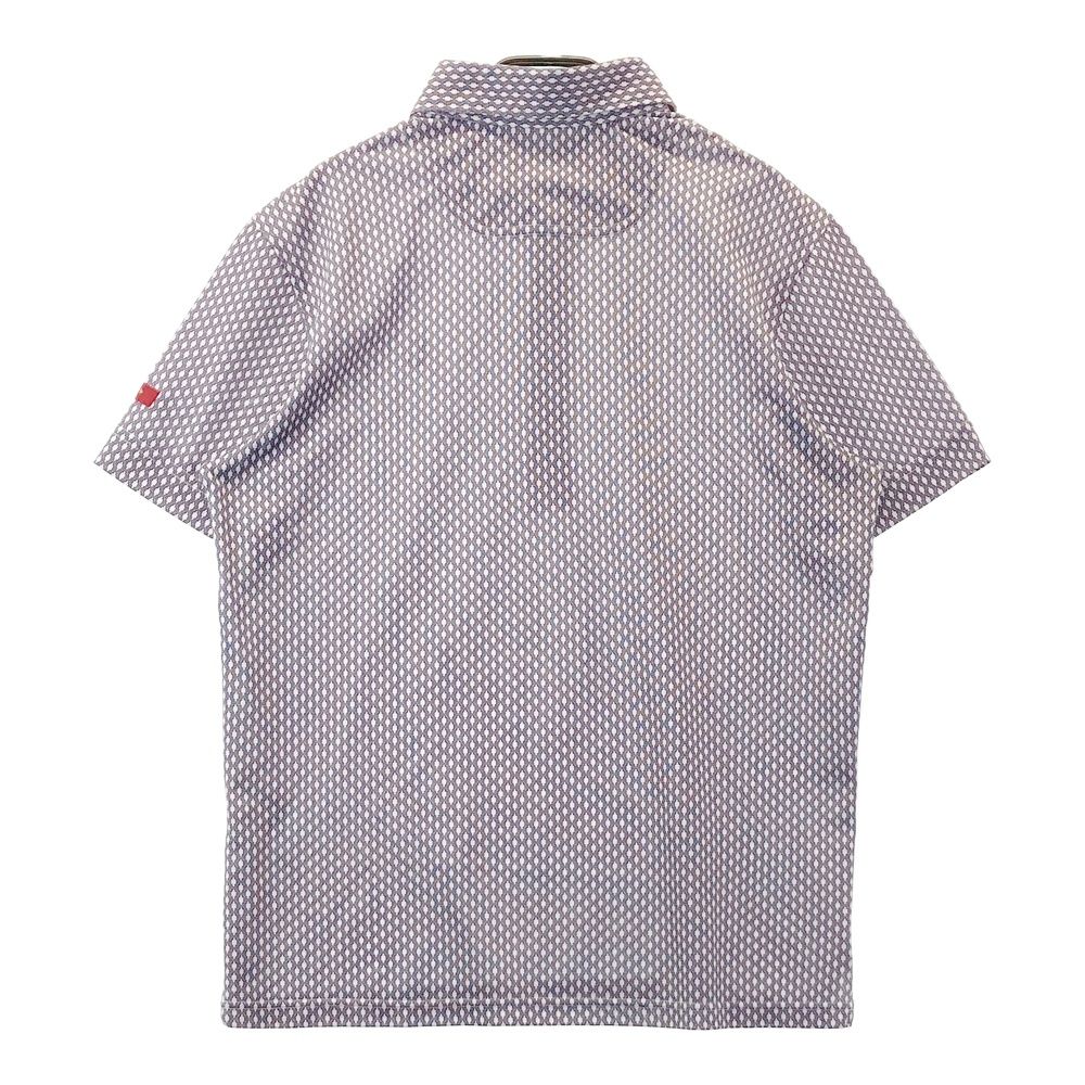 サイズ：L CALLAWAY キャロウェイ レッドレーベル 半袖ポロシャツ 総柄