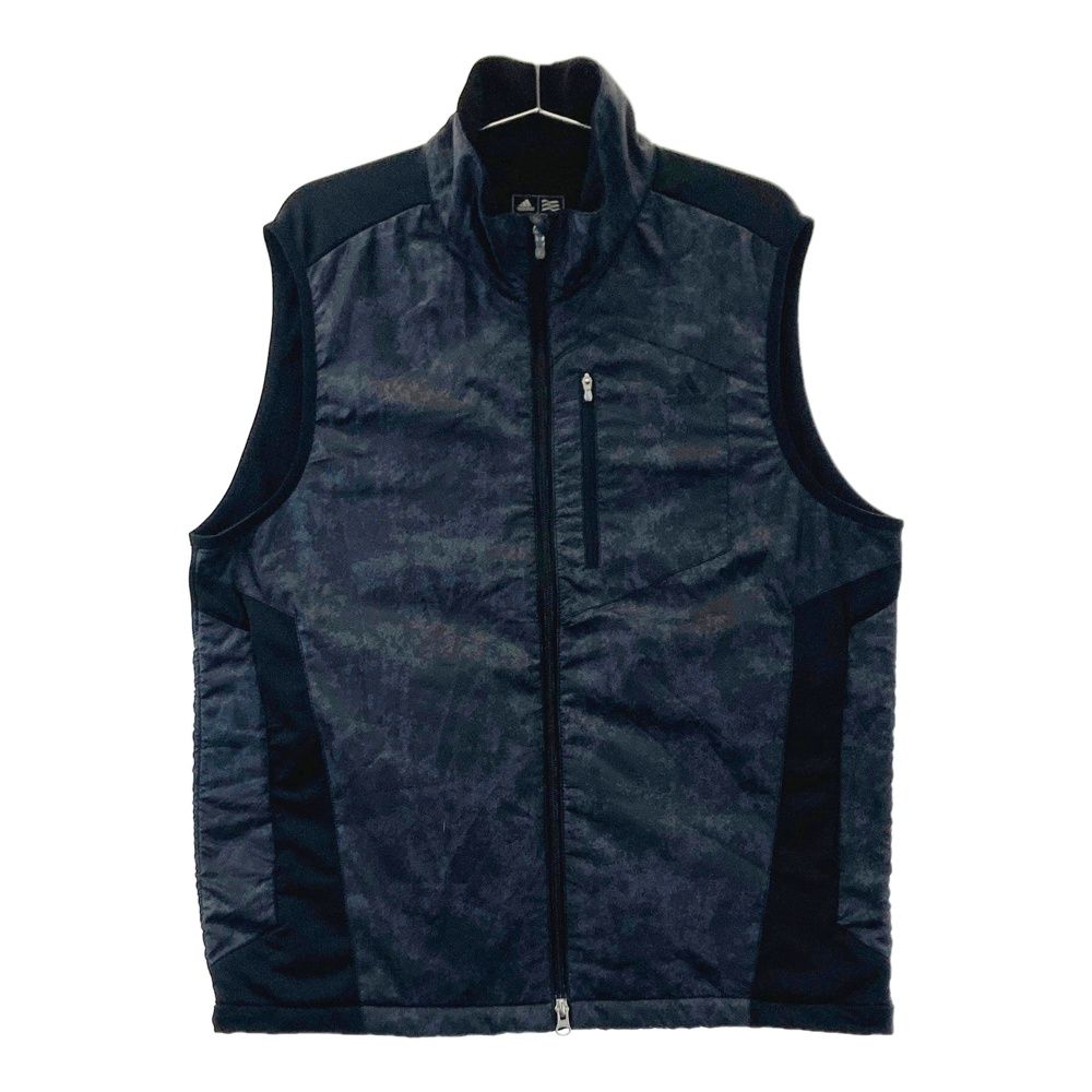 adidas ゴルフベスト M サイズ：XO ADIDAS GOLF アディダスゴルフ ジップベスト 裏フリース 総