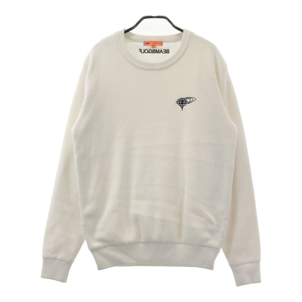 サイズ：M BEAMS GOLF ビームスゴルフ 中綿切替 長袖ニットブルゾン