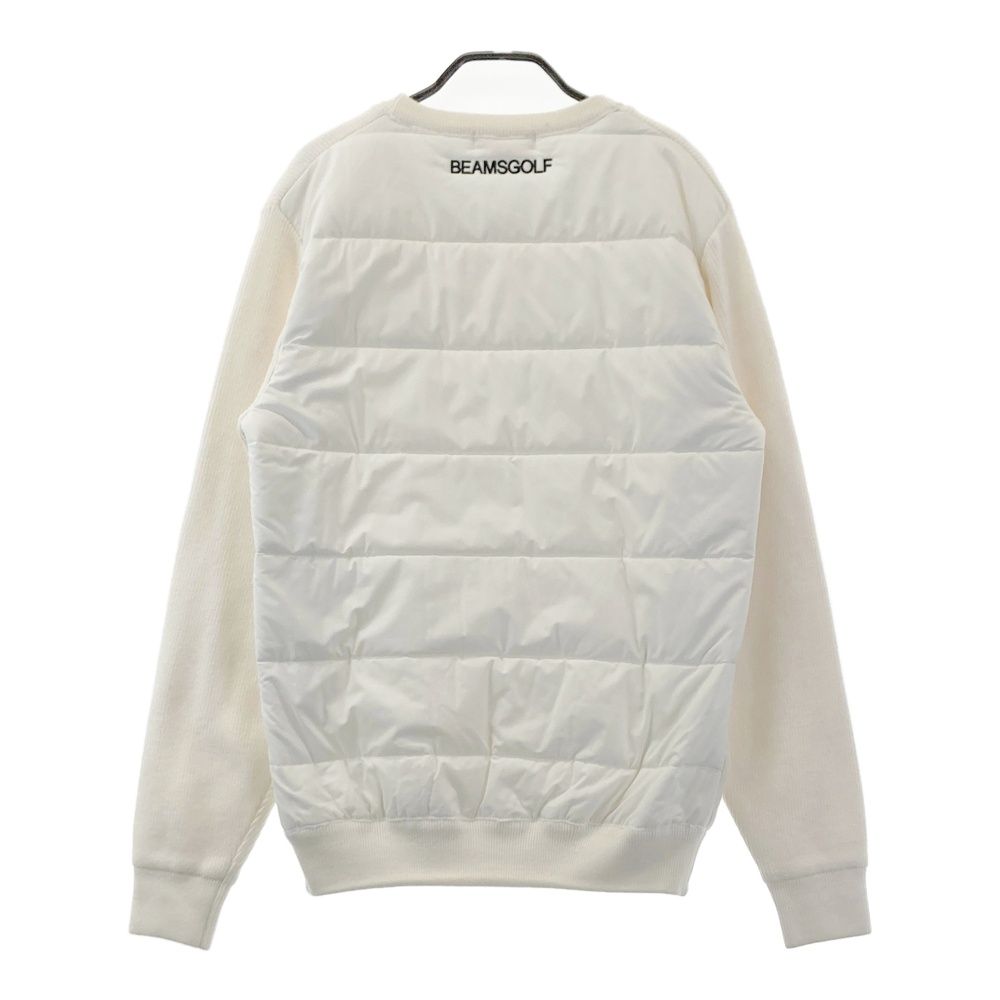 サイズ：M BEAMS GOLF ビームスゴルフ 中綿切替 長袖ニットブルゾン