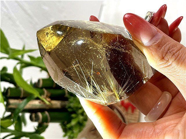 ★AAA級天然ゴールドルチルクォーツ原石YT7P3/292P08C ☆AAA級天然ゴールドルチルクォーツ原石YT7P3/292P08C ストア