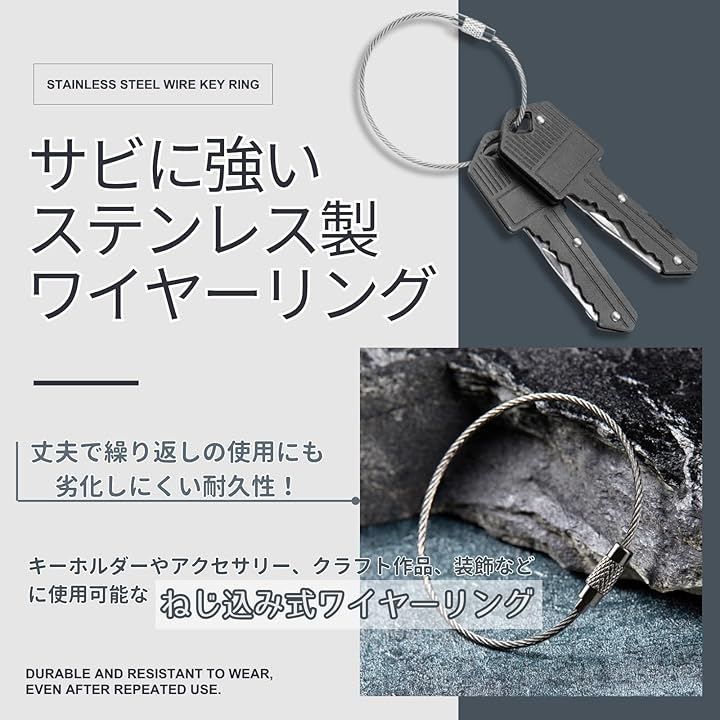 Neutral Zenith キーホルダー ワイヤーリング ボールチェーン 