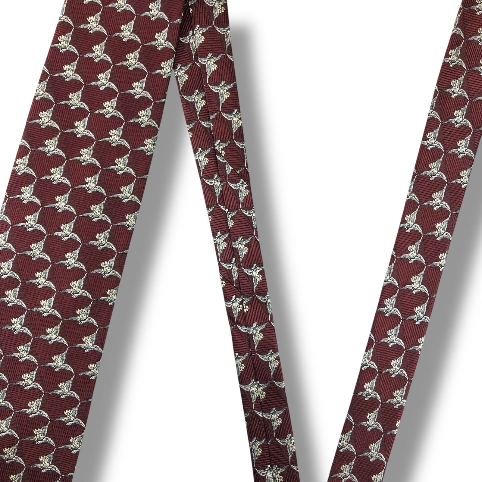 7866】美品ー良品！イブサンローラン ネクタイ ボルドー系 - メルカリ