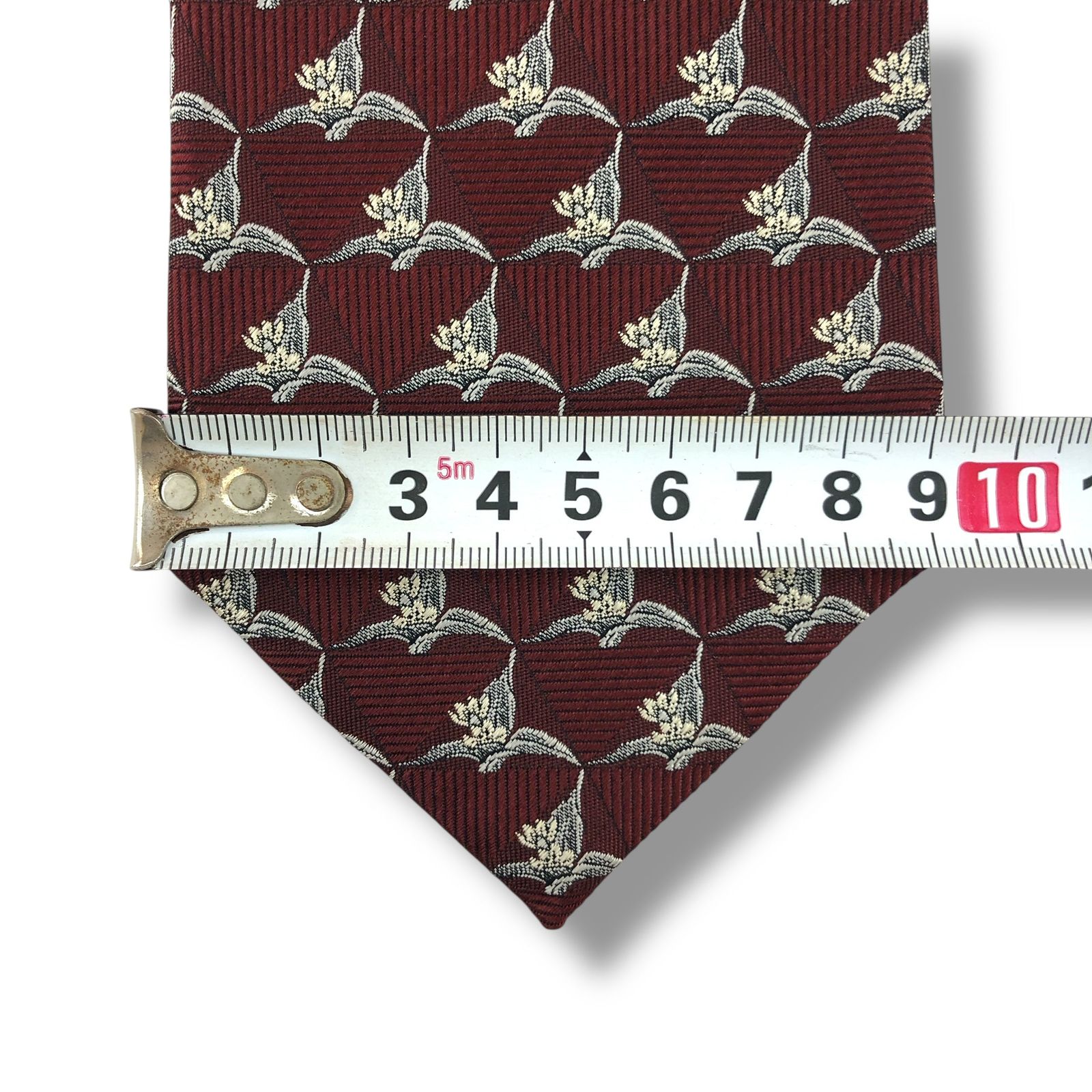 7866】美品ー良品！イブサンローラン ネクタイ ボルドー系 - メルカリ