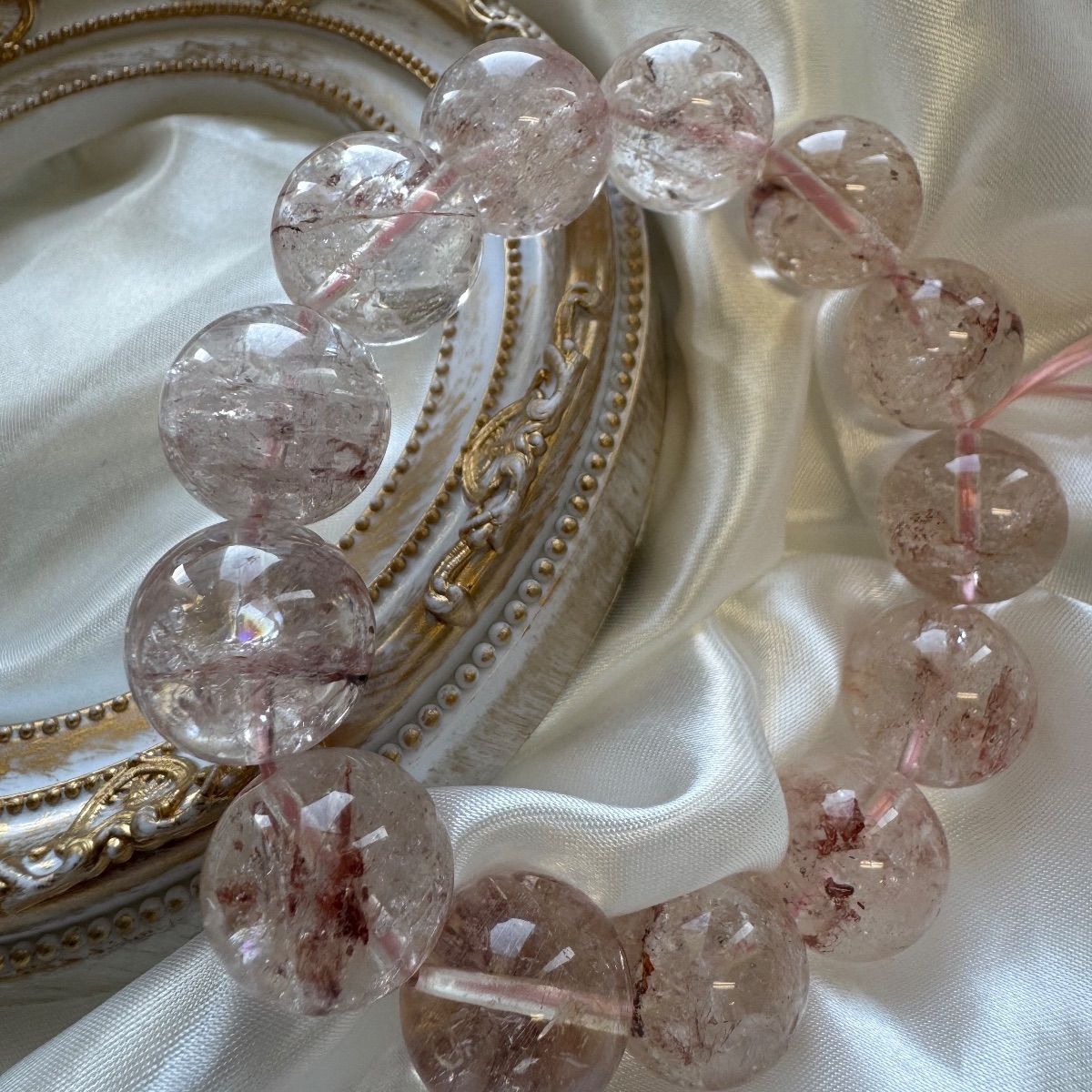 ピンクアゼツライトのブレスレットフォロワー様限定クーポン10枚発行中