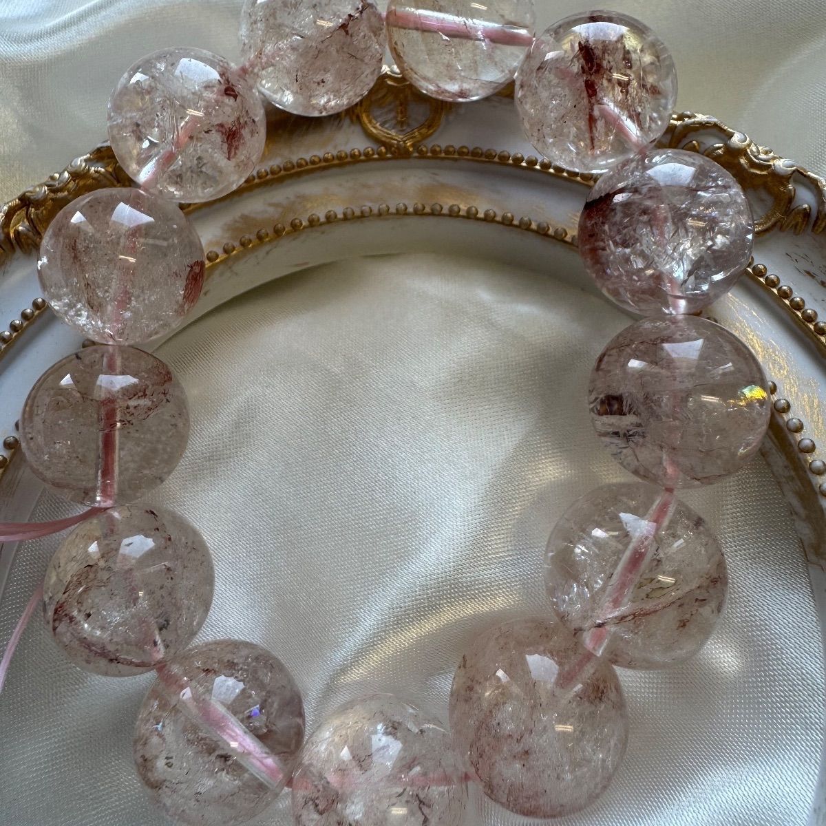 ピンクアゼツライトのブレスレットフォロワー様限定クーポン10枚発行中