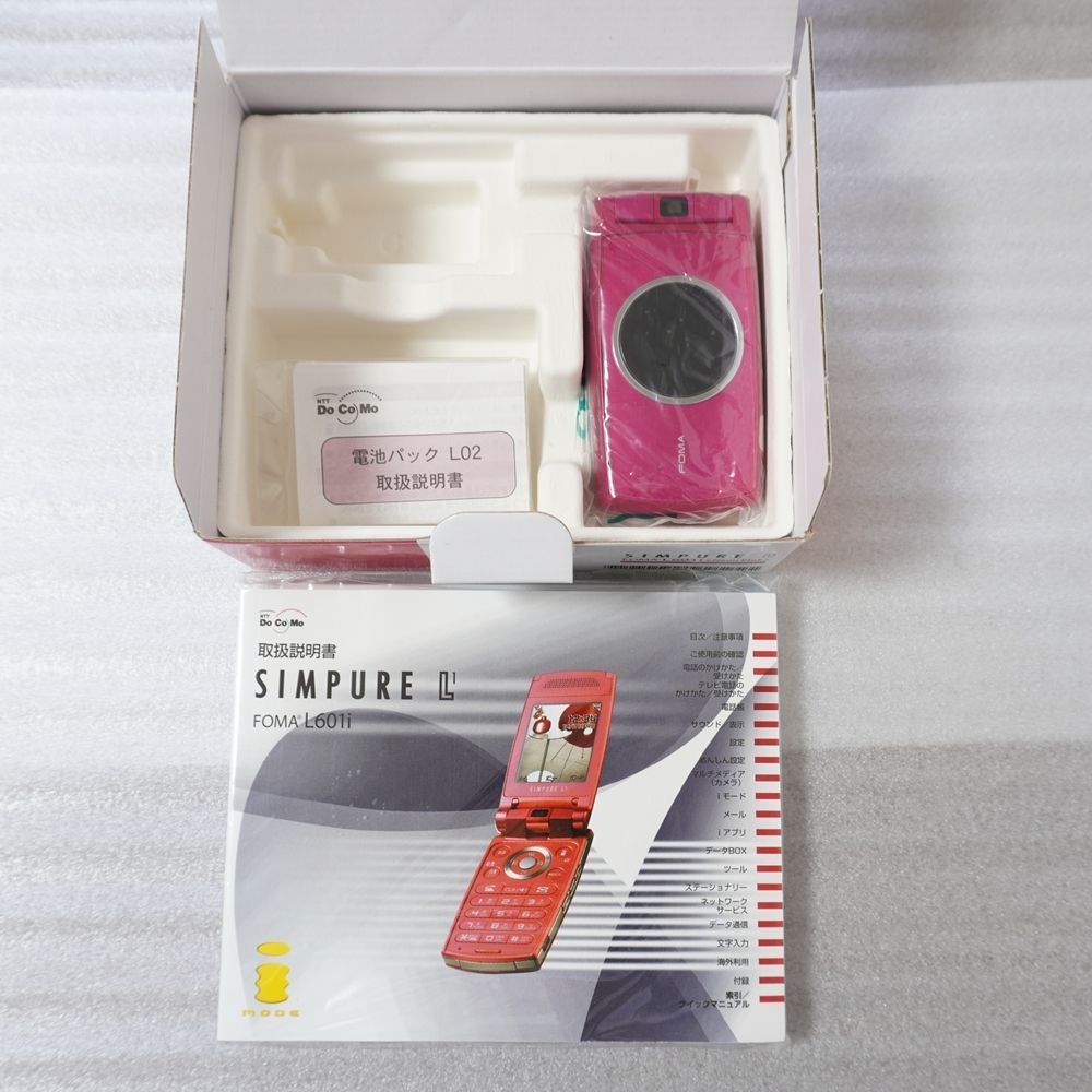 本体・画面 初期保護フィルム付き】美品 docomo FOMA SIMPURE L1