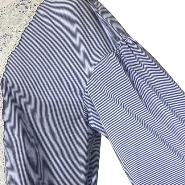 ◇ 美品 ネミカ NEMIKA プルオーバー ブラウス シャツ 長袖 ストライプ