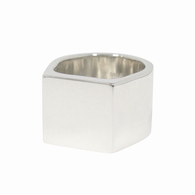 新品仕上げ済 新同 極美品 グッチ GUCCI スクエア シグネット ワイド