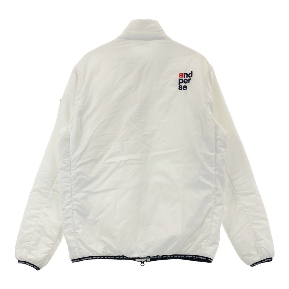サイズ：M AND PER SE アンパスィ 中綿ジャケット ホワイト系