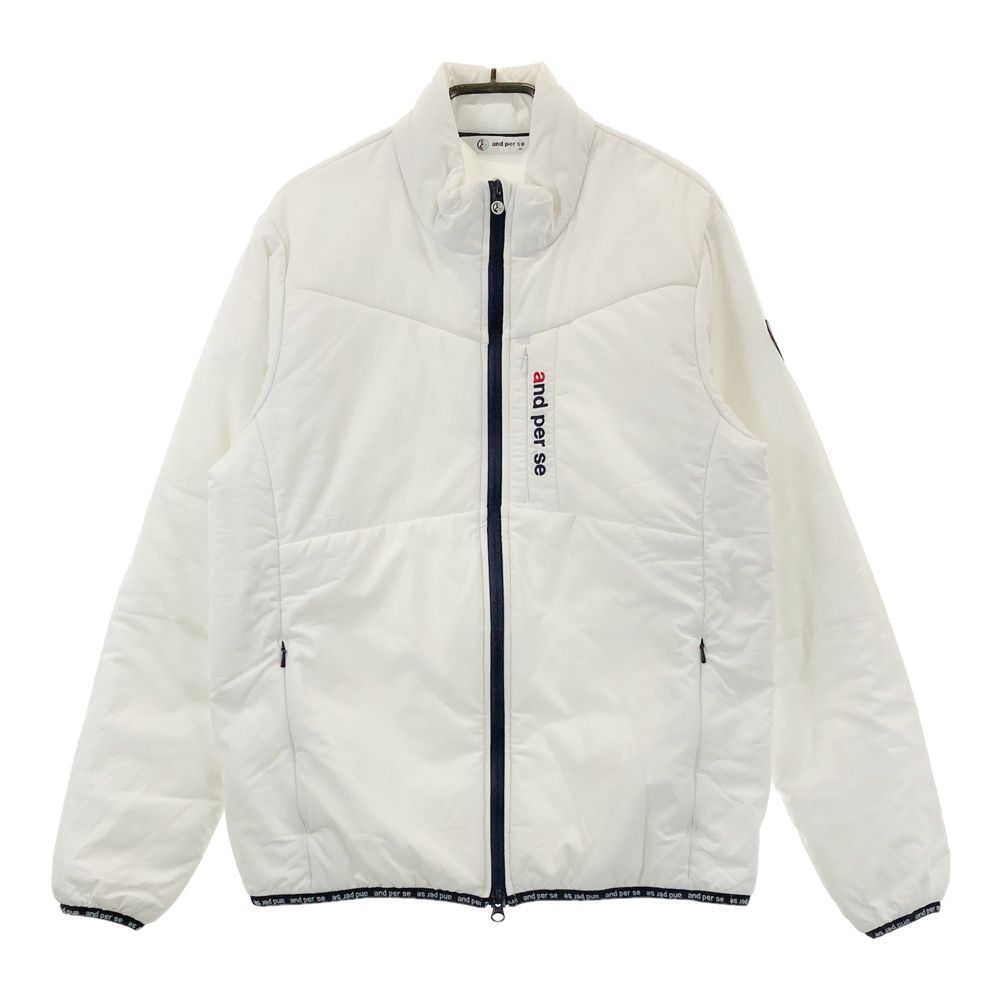 サイズ：M AND PER SE アンパスィ 中綿ジャケット ホワイト系