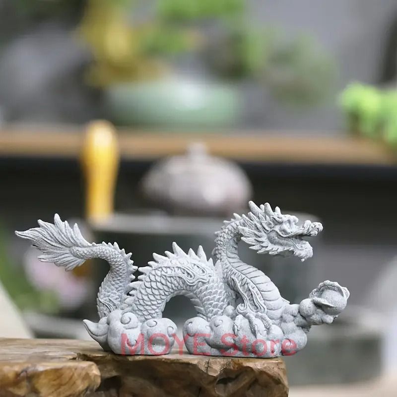 ドラゴン 龍 神龍 オブジェ 卓上置物 風水 仏像 卓上置物 縁起物 玄関