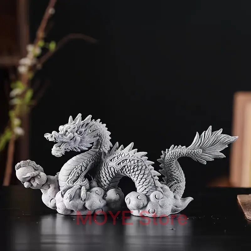 ドラゴン 龍 神龍 オブジェ 卓上置物 風水 仏像 卓上置物 縁起物 玄関