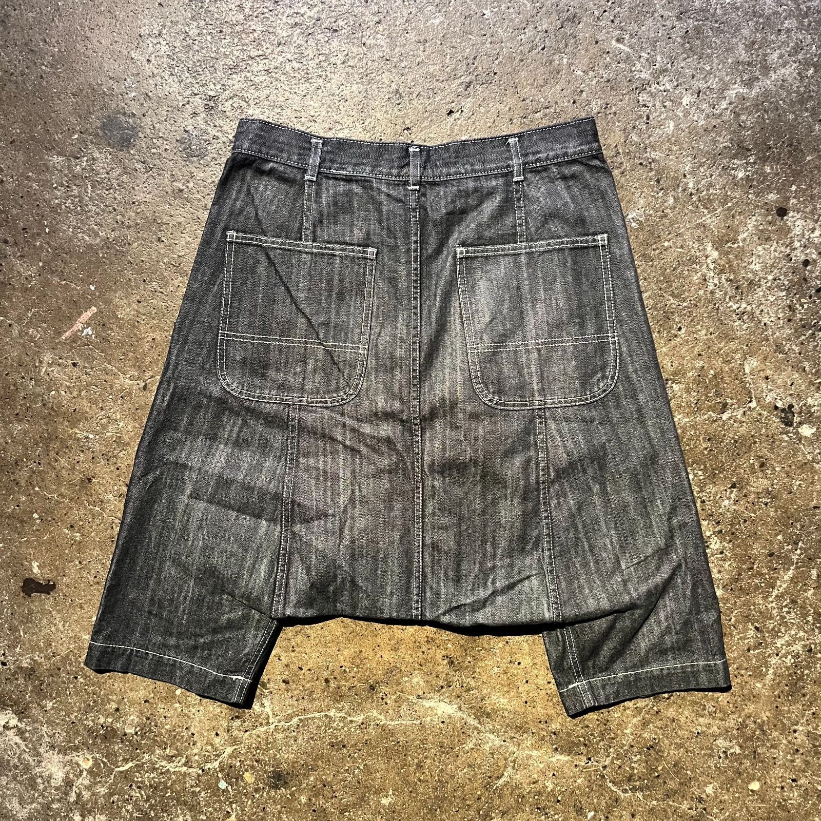 希少 【コムデギャルソン】前後ジップ デニム サルエルパンツ インディゴ M 希少 【コムデギャルソン】前後ジップ デニム サルエルパンツ