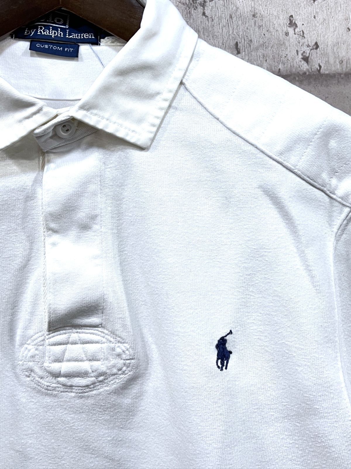 ポロラルフローレン 正規品 ラガーシャツ 白 M ホワイト POLO