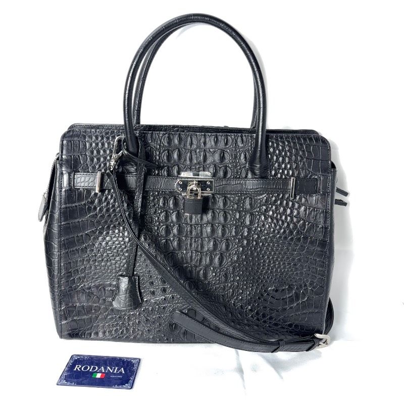 美品 RODANIA ロダニア クロコダイル レザー レディース 2AWY