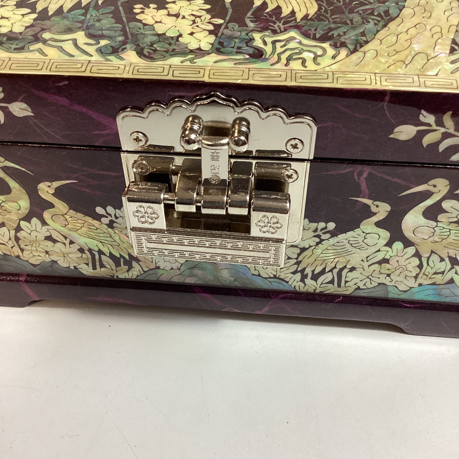螺鈿細工 オルゴール 宝石箱 ジュエリーボックス 錠つき …e.s - メルカリ