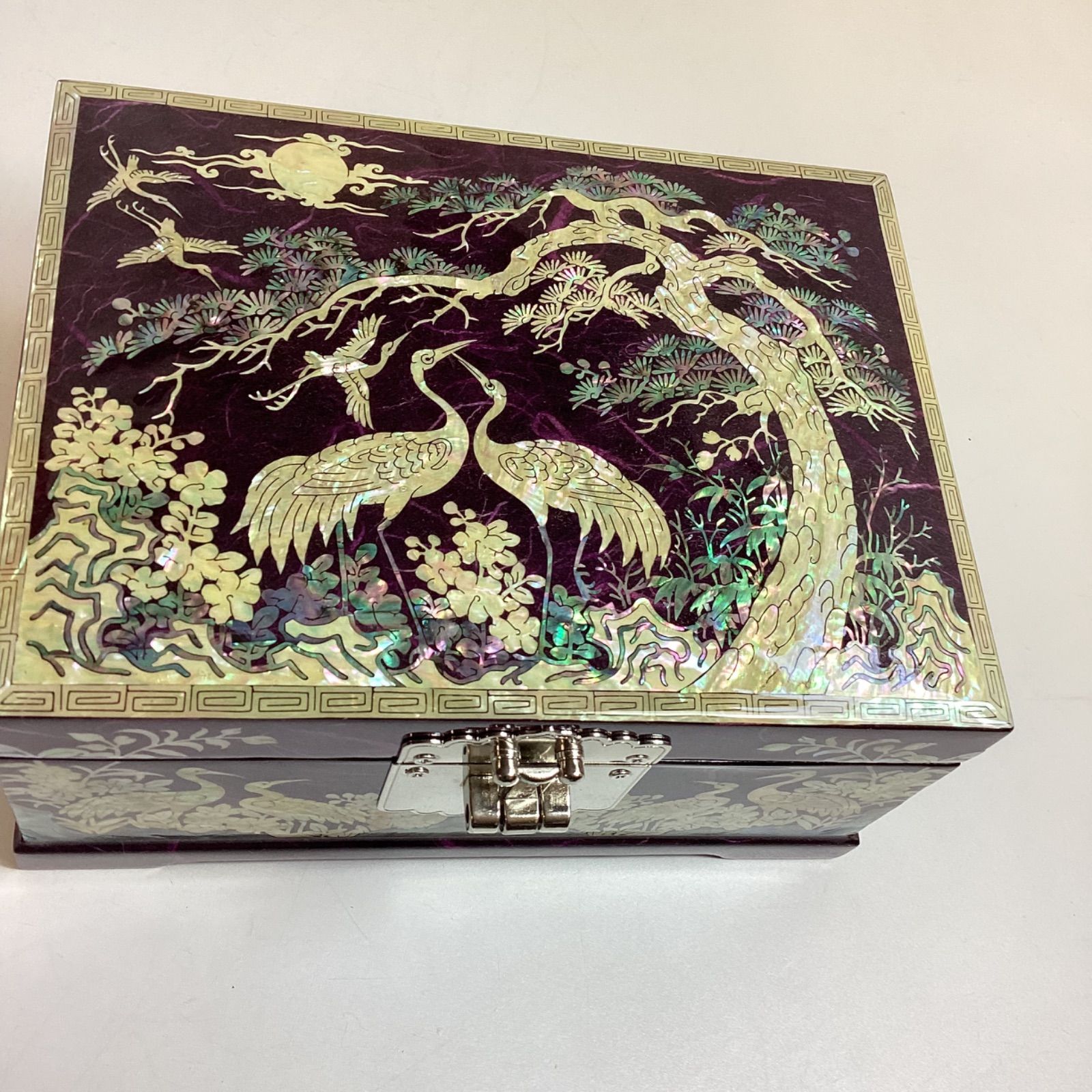 螺鈿細工 オルゴール 宝石箱 ジュエリーボックス 錠つき …e.s - メルカリ