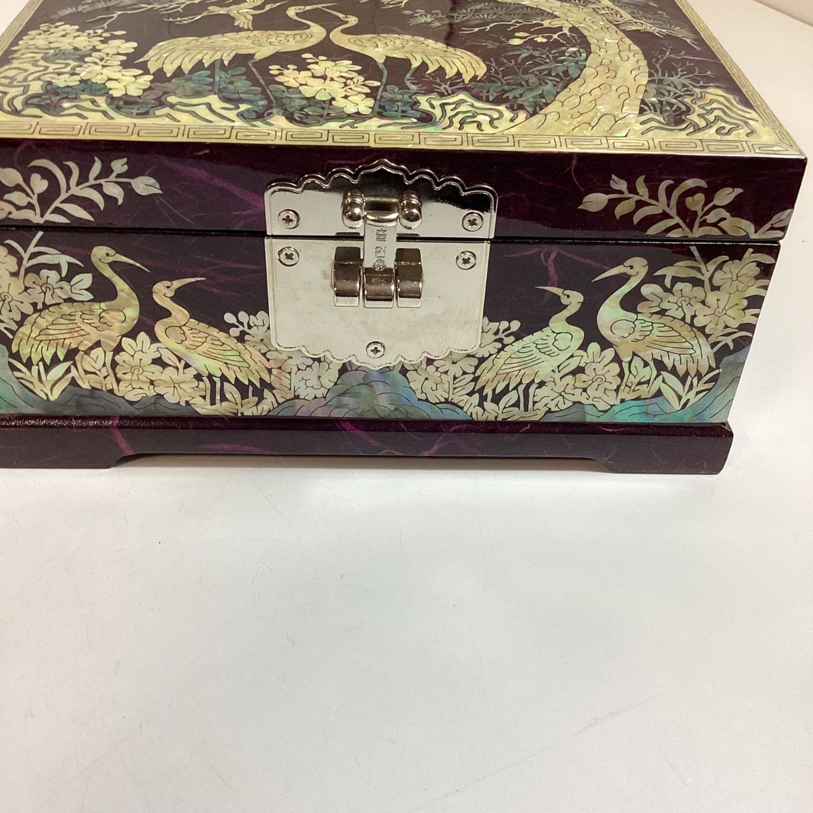 螺鈿細工 オルゴール 宝石箱 ジュエリーボックス 錠つき …e.s - メルカリ