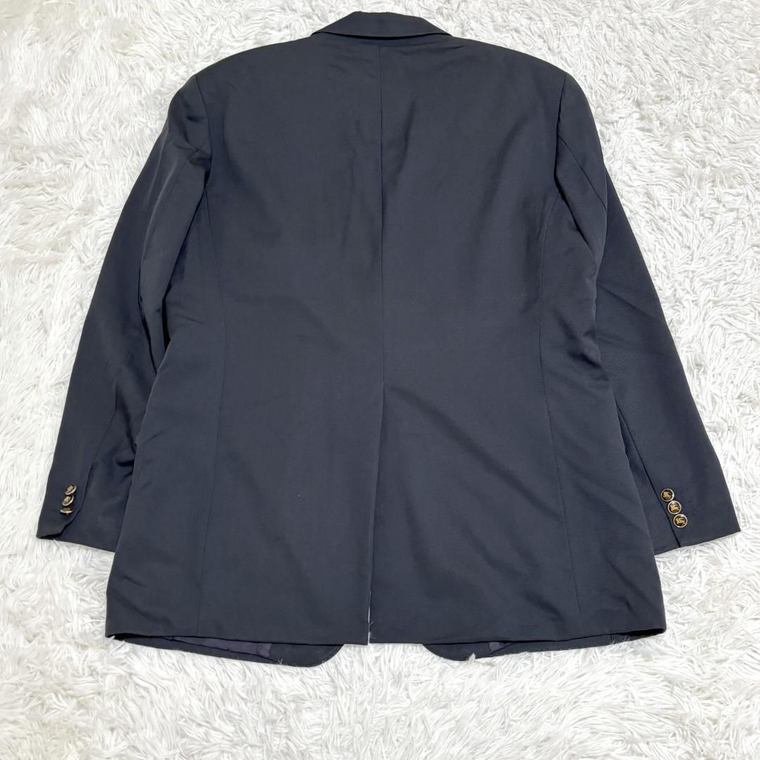 BURBERRY テーラードジャケット 50 L ネイビー ロゴボタン 【公式通販】