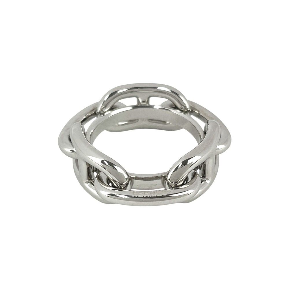 エルメス □新同□ シェーヌダンクル スカーフリング シルバー SS 箱