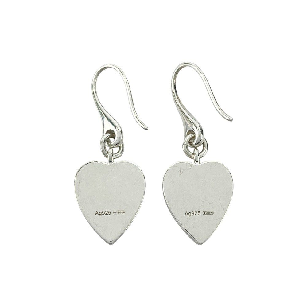 グッチ □美品□ ロゴ ハート ピアス アクセサリー シルバー SV 925 箱