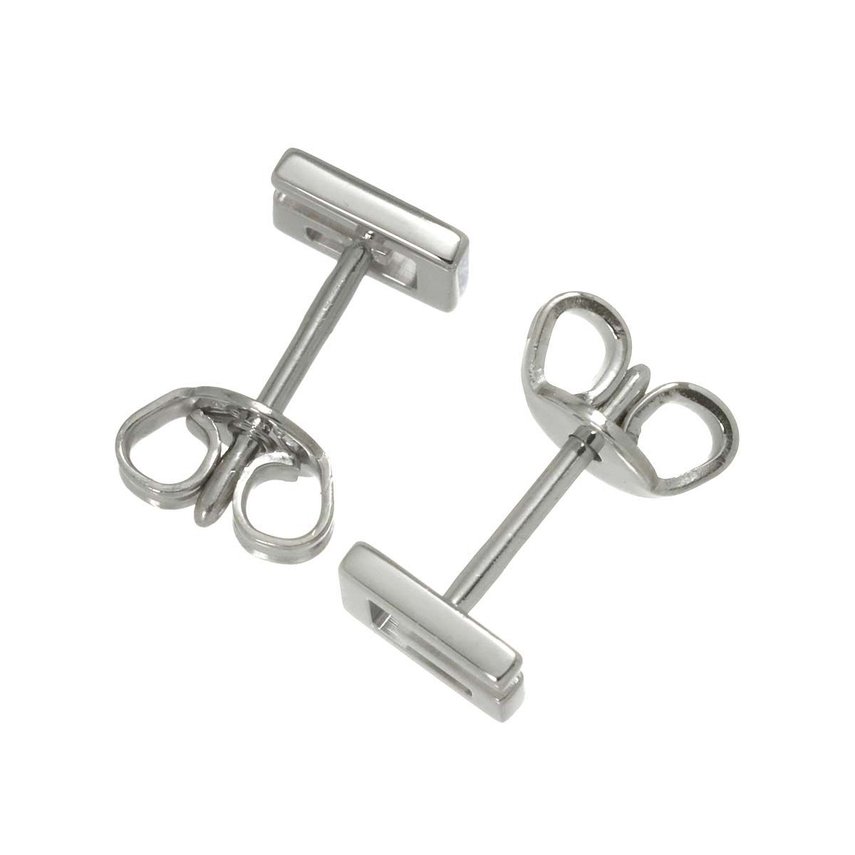 グッチ GUCCI G ロゴ ピアス K18 WG ホワイトゴールド 750 Earrings