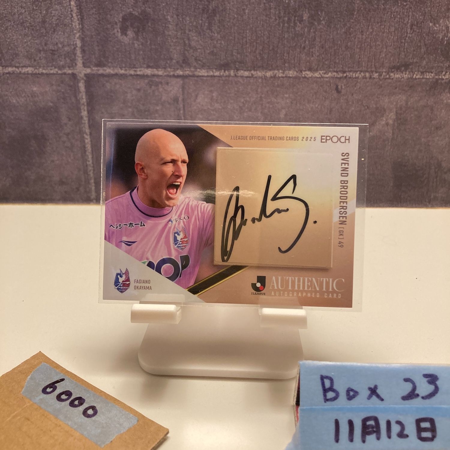 2025 EPOCH Jリーグ スベンドブローダーセン Svend Brodersen 35/55