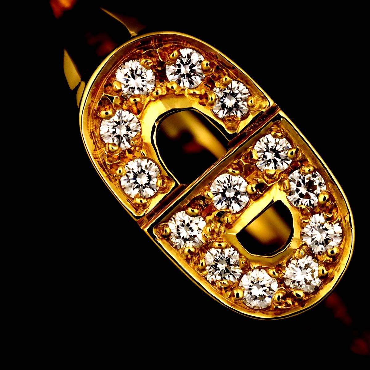 クリスチャン ディオール Christian Dior 13号 リング ダイヤ K18 YG