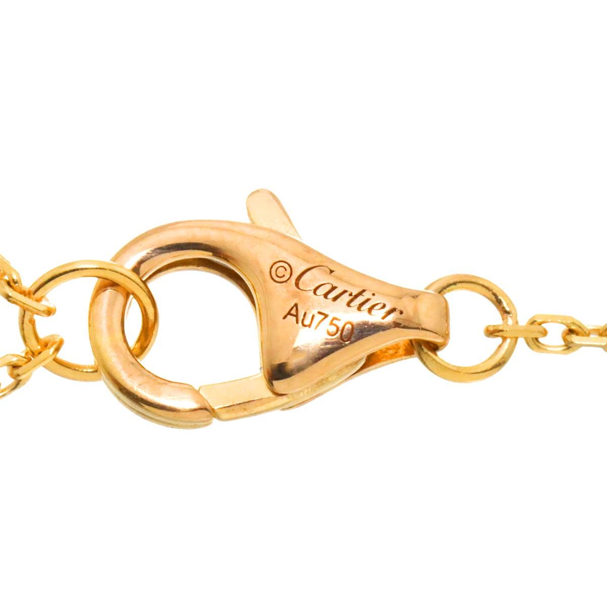 カルティエ Cartier ダムール ダイヤ ネックレス XS 41cm K18 PG 