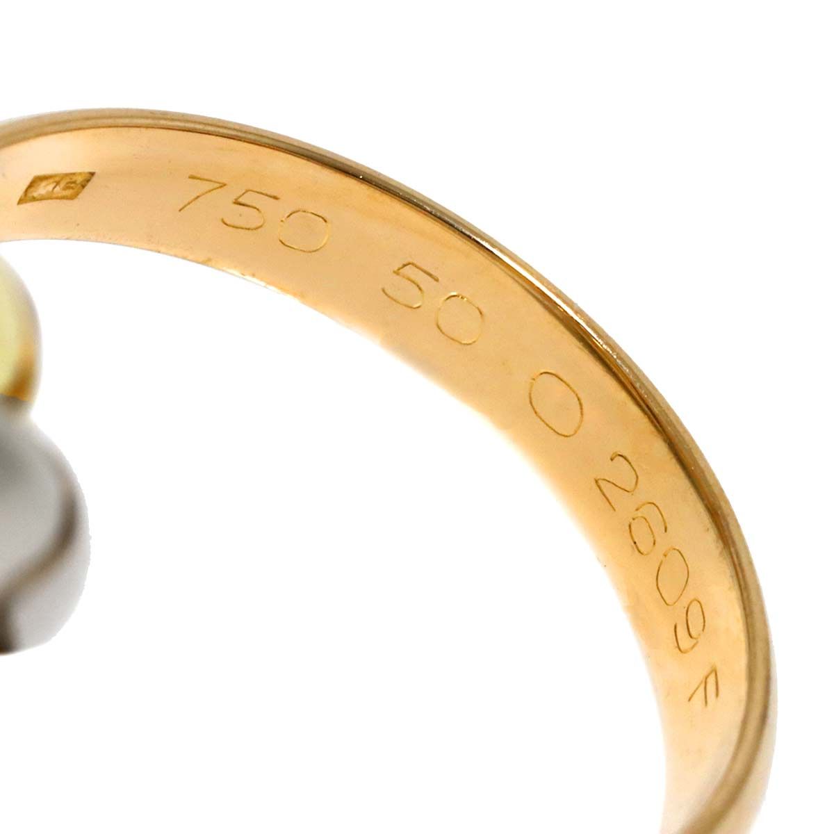 カルティエ Cartier トリニティ ミディアム MM #50 リング K18 YG WG 