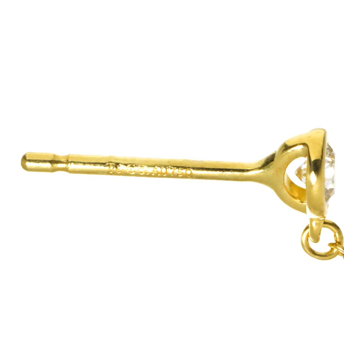 ティファニー バイザヤード ピアス ダイヤ 18K 片耳 イエローゴールド