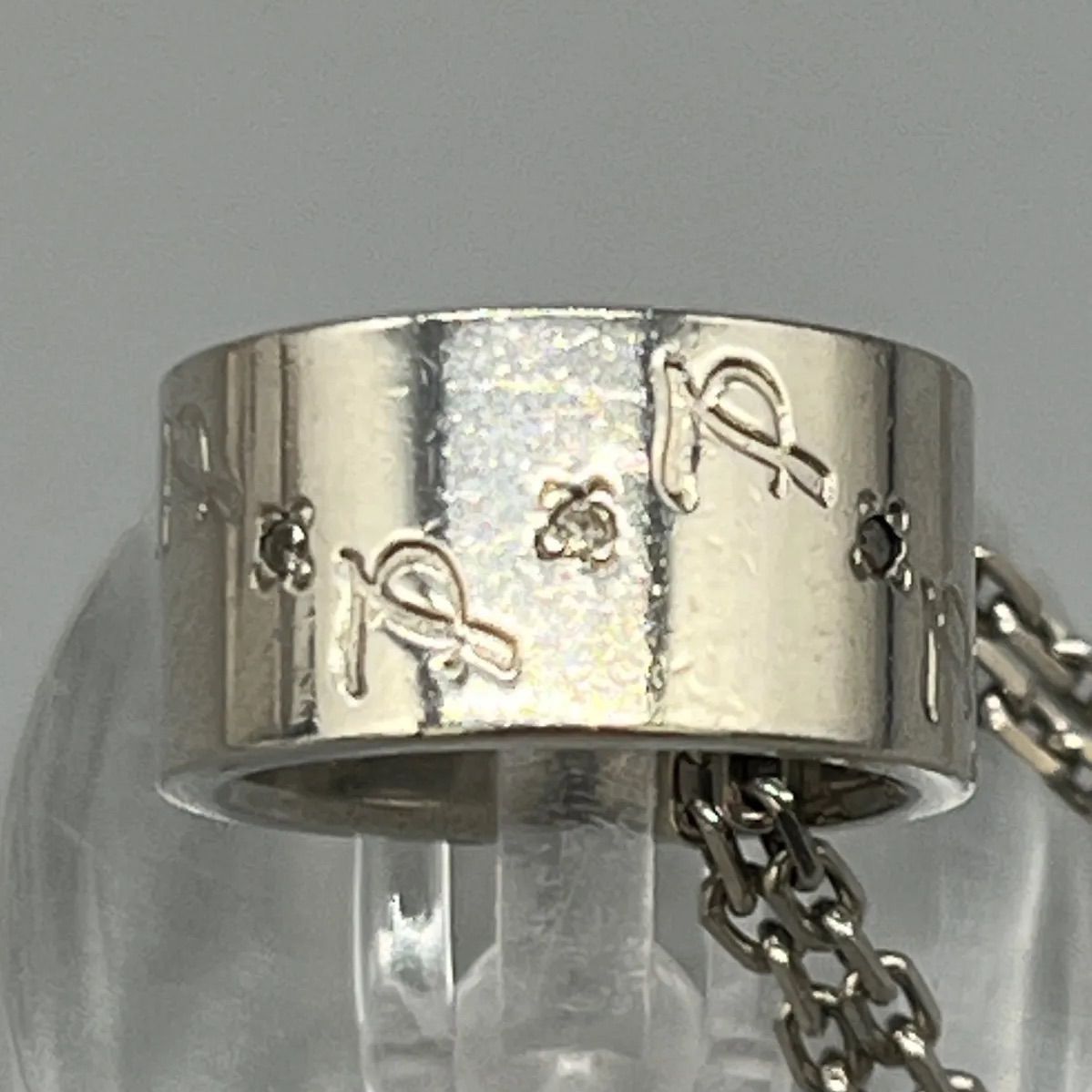 Leda SILMA レダシルマ チェーン ネックレス Ge/Ag D0.08ct ダイヤ入り