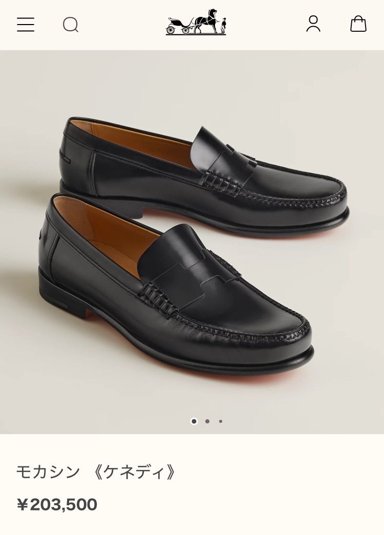 HERMES/エルメス モカシン《ケネディ》 - メルカリ