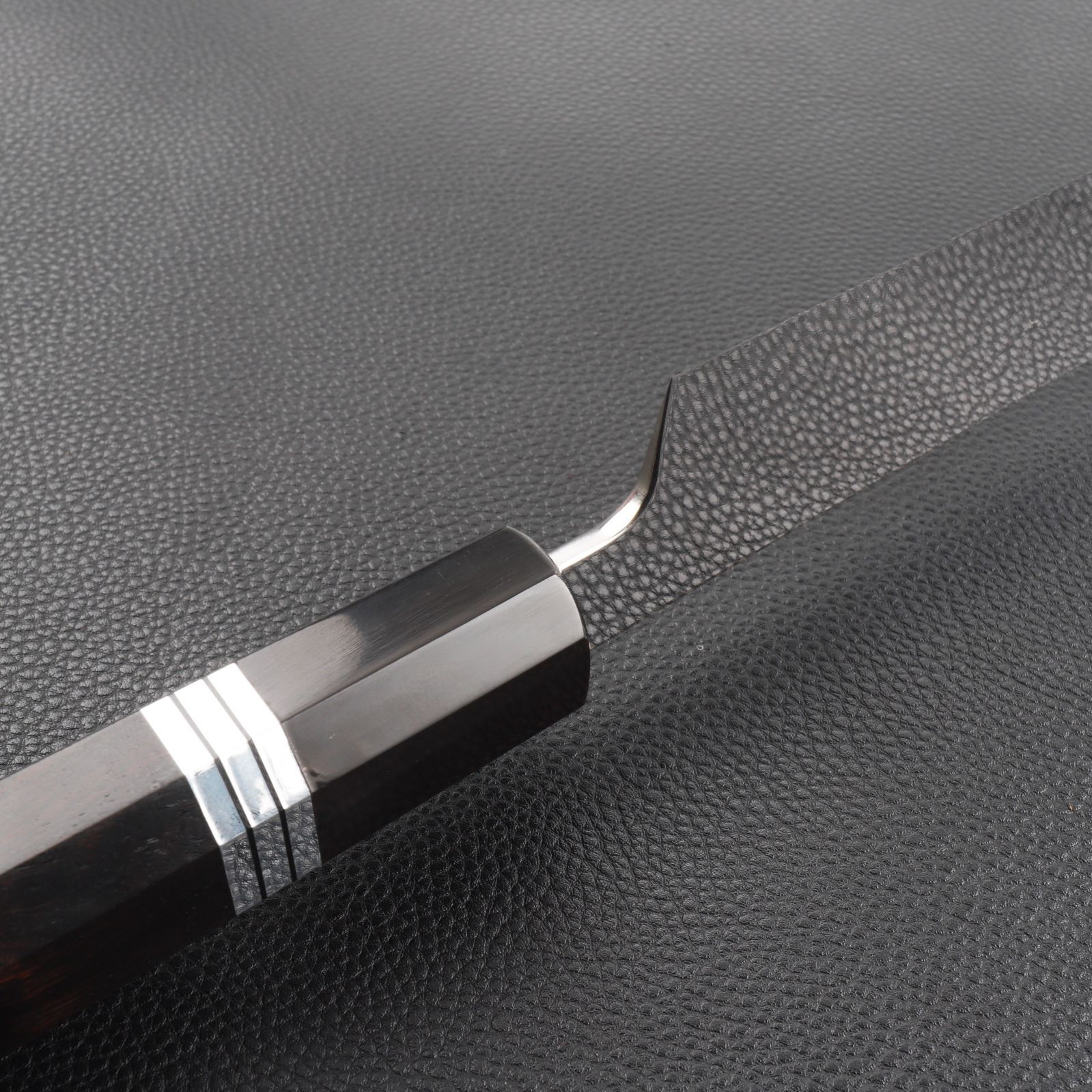 鬼反り先丸包丁 刺身包丁 尺二（刃渡り360mm）通常鏡面仕上げ 本刃付け