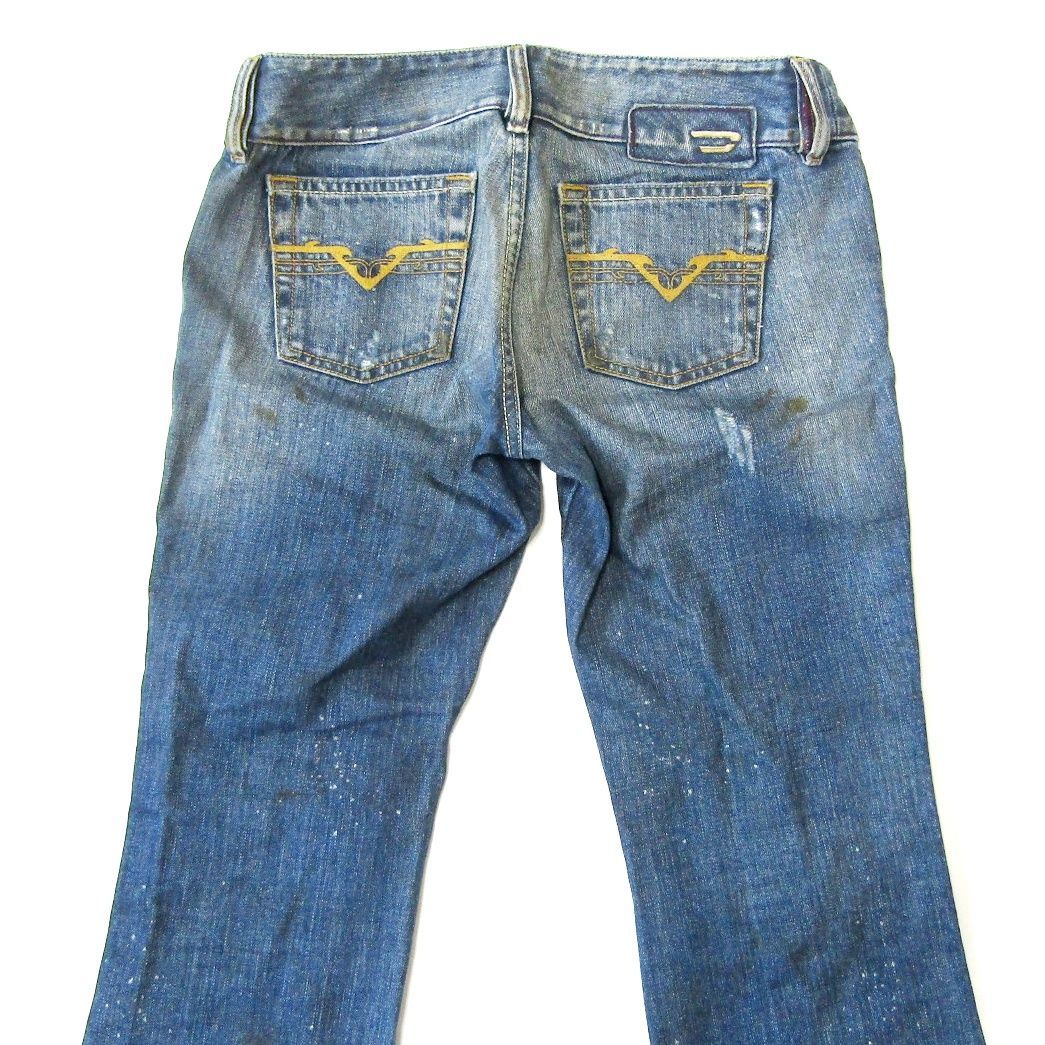 ☆新品未使用品☆DIESEL ディーゼル　デニム　フレアハイウエスト　サイズ27 DIESELディーゼル▽フレアデニム▽27インチ▽ウエスト約27cm - メルカリ