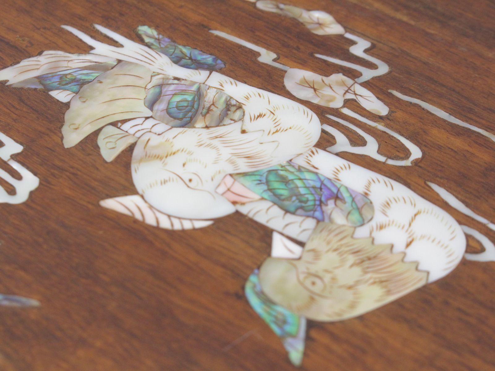 【美品】花梨 無垢 螺鈿細工スツール/椅子 飾り台/花台　太鼓型椅子 美品】花梨 無垢 螺鈿細工スツール/椅子 飾り台/花台 太鼓型椅子